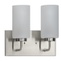 Merry Two Light Brushed Nickel Vanity Light