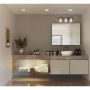 Merry Three Light Brushed Nickel Vanity Light