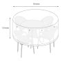 Housse de Patio Ronde 180 x 85cm