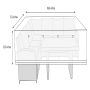 Housse de patio - sectionnelle 220X130X85CM