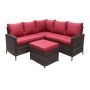 Carleton Sectional Set-Red