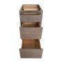 Bloc 3 Tiroirs Naturel 18"