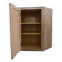 24" Diagonal Wall Cabinet Natural