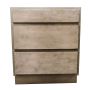 30" 3-Drawer Bank Natural
