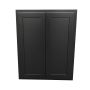 24" x 30" Wall Cabinet Black