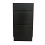 Bloc de 3 tiroirs 18" noir