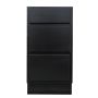 Bloc de 3 tiroirs 18" noir