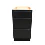 Bloc de 3 tiroirs 18" noir