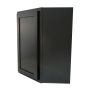 24" Diagonal Wall Cabinet Black