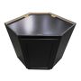24" Diagonal Wall Cabinet Black