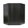 24" Diagonal Wall Cabinet Black