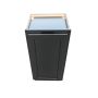 36" x 14" Wall Cabinet Black