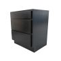 Bloc 3 Tiroirs Noir 30"