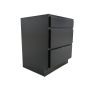 Bloc 3 Tiroirs Noir 30"