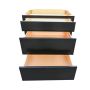 Bloc 3 Tiroirs Noir 30"