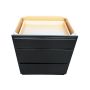 Bloc 3 Tiroirs Noir 30"