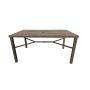 Dining Table Slat Top Wood Look 38" x 60"