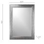 Sora Silver Mirror 30" x 42"