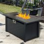 43" Rectangular Fire Pit Table