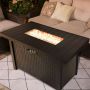43" Rectangular Fire Pit Table