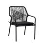 Sable Rope Dining Chair-Black