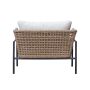 Cape Broyl Sofa Set with Wood Coffee Table-Beige