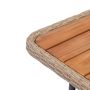 Cape Broyl Sofa Set with Wood Coffee Table-Beige