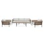 Cape Broyl Sofa Set with Wood Coffee Table
