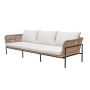 Cape Broyl Sofa Set with Wood Coffee Table