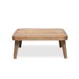 Biscay Sectional Sofa Set with Wood Coffee Table-Gray