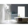 Prova-Shower Kit 32x60" Stainless Steel Center Drain + Curb