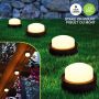 Solar Mini Landscape Pucks with Stakes Set of 5