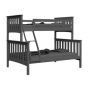 Natalia Twin/Full Bunk Bed-Grey