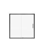 Connect 55-1/2"-57x57" 6mm Sliding Tub Door Matte Black
