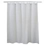 71"x71" Honeycomb White Gray Cotton Fabric Shower Curtain