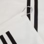 71"x71" Border White Black Cotton Fabric Shower Curtain