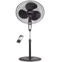 18" Standing Fan with Remote Control-Black