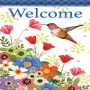 Spring Garden Flag Garden Welcome