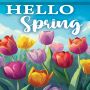 Spring Large Flag Spring Tulips