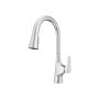 Norden 1 Handle Pull Down Kitchen Faucet Stainless Steel