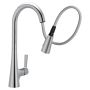 Mikah One Handle High Arc Pulldown Kitchen Faucet Chrome
