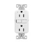 Eaton White 3-Wire GFCI 15A 125V Receptacle