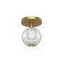 Marni 5" Flush Mount-Natural Brass