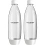 Sodastream Twinpack White Fuse Dishwasher Safe 1L