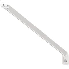 16" x 1" Epoxy Coated White Steel Wire Shelf Bracket-1/Pack