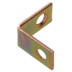 1" x 1/2" Zinc & Yellow Dichromate Corner Brace-4/Pack