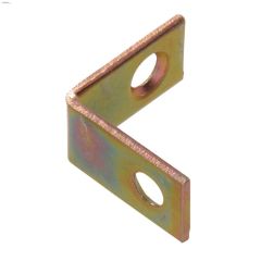 1-1/2" x 1/2" Zinc & Yellow Dichromate Corner Brace-4/Pack