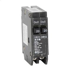 2 Pole (2) 20 A Type DNPL Plug-In Circuit Breaker