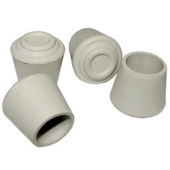 3/4" Off-White Plastic Anti-Skid Leg Tip