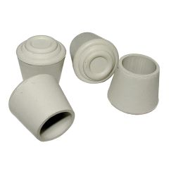 1" Off-White Plastic Anti-Skid Leg Tip